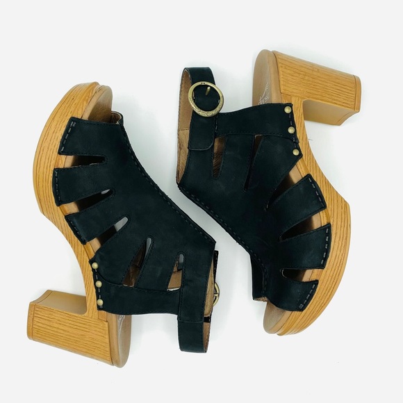 Dansko Demetra Peep Toe Leather Heeled Sandals 39 - Picture 9 of 12